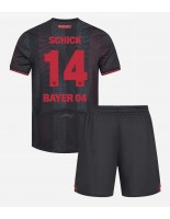 Otroške Nogometnih dresov Bayer Leverkusen Patrik Schick #14 Domači 2025-26 Kratki rokavi (+ hlače)
